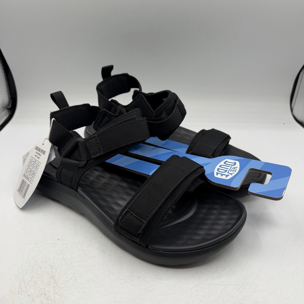 Hey Dude Carson Sandals Sport Mode Sandals Mens Sz 11 Black/Black 40727-060 NWT